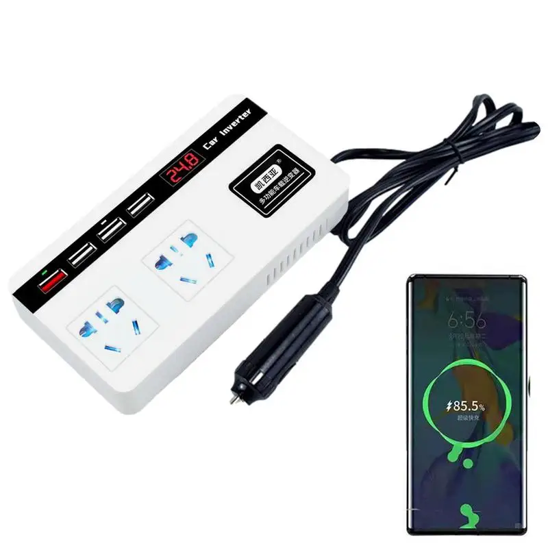 Vehicle Inverter Charger 12V/24V Auto Power Inverter Adapter 200W Charging Supplies For Camping Traveling And Other Outdoor
Vehicle Inverter Charger 12V/24V Auto Power Inverter Adapter 200W Charging Supplies For Camping Traveling And Other Outdoor