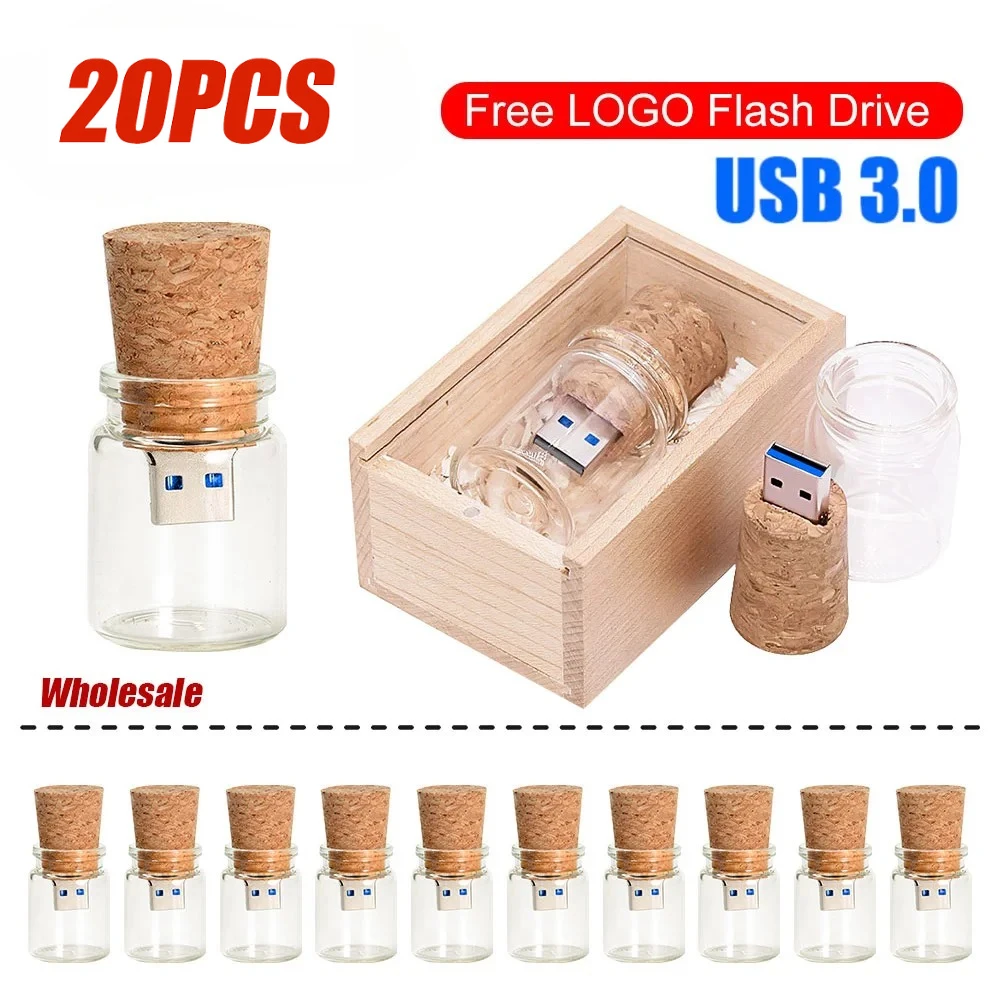 20pcs Free LOGO Wooden + Box USB 3.0 Pen Drive 128GB Wishing Bottle Memory Stick 64GB Wedding Gift Photography Flash Drive 32GB
20pcs Free LOGO Wooden + Box USB 3.0 Pen Drive 128GB Wishing Bottle Memory Stick 64GB Wedding Gift Photography Flash Drive 32GB