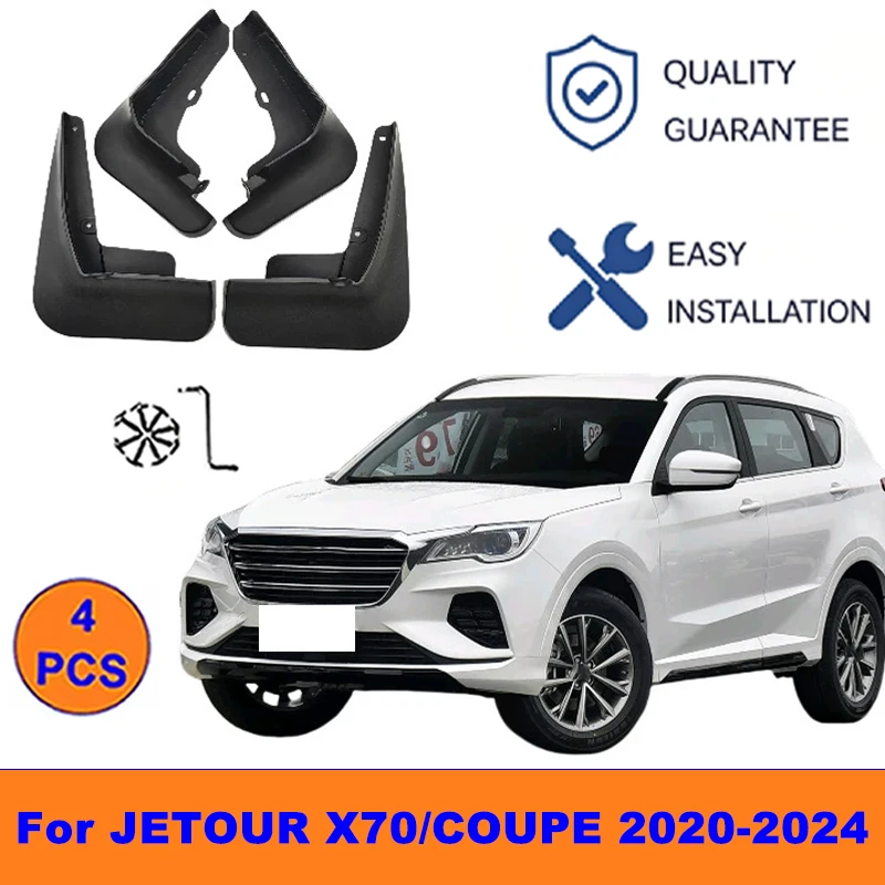 4Pcs Mud Flaps For JETOUR X70/COUPE 2020-2024 - Splash Guards Front&Rear Wheel Fender Mudguards Car Exterior Protection Parts
4Pcs Mud Flaps For JETOUR X70/COUPE 2020-2024 - Splash Guards Front&Rear Wheel Fender Mudguards Car Exterior Protection Parts