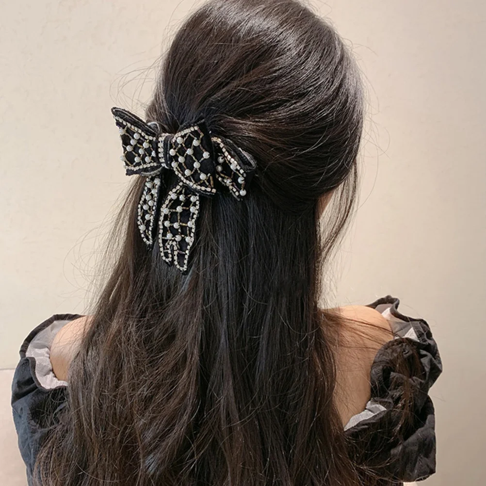 Bow Hairpin Women Girl Jeweled Pins Pearl Clips Bowknot Hair Accessories Stylish Headdress Daily Party Wedding Gift
Bow Hairpin Women Girl Jeweled Pins Pearl Clips Bowknot Hair Accessories Stylish Headdress Daily Party Wedding Gift