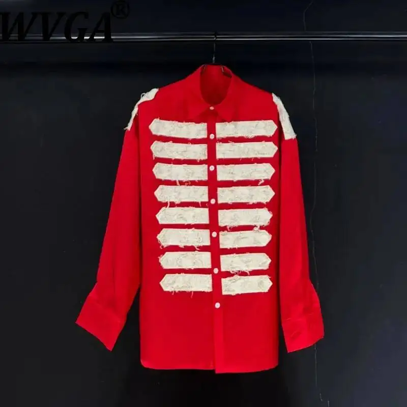 WVGA Spring Autumn New Men's Heavy-duty Button-up Patchwork Trendy Long Sleeve Niche Chic Casual Turn-Down Collar Top Ins W23627
WVGA Spring Autumn New Men's Heavy-duty Button-up Patchwork Trendy Long Sleeve Niche Chic Casual Turn-Down Collar Top Ins W23627