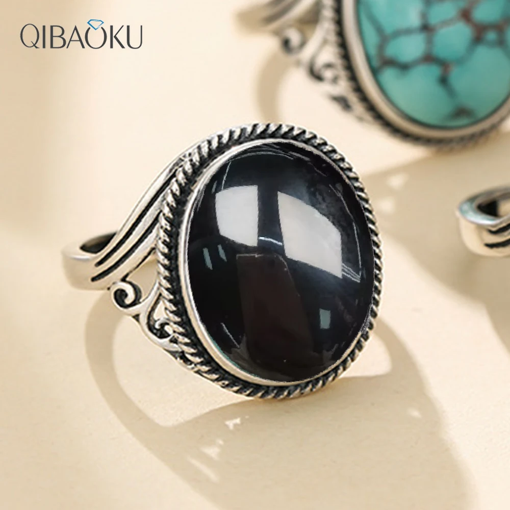 925 Sterling Silver Natural Labradorite Turquoise Ring Big Oval Stone Stylish Simple Ring DIY Wedding Rings for Women
925 Sterling Silver Natural Labradorite Turquoise Ring Big Oval Stone Stylish Simple Ring DIY Wedding Rings for Women