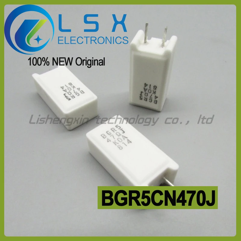 10pcs BGR5 5W 47R 5W47RJ 5% BGR5CN470J wire wound cement frequency divider ceramic resistor
10pcs BGR5 5W 47R 5W47RJ 5% BGR5CN470J wire wound cement frequency divider ceramic resistor
