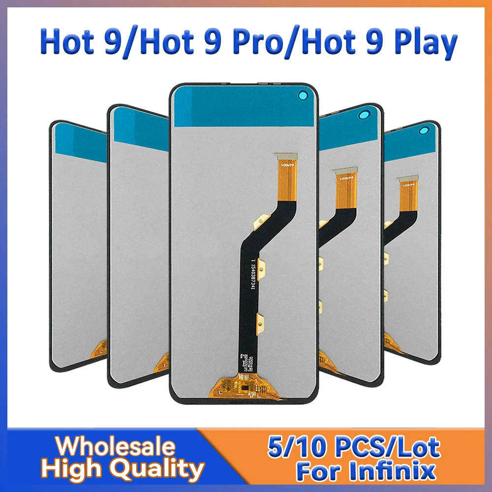Оптовая продажа, 5/10 шт./лот для Infinix Hot 9 Play Hot 9 Hot 9 Pro, ЖК-дисплей с сенсорной сборкой X655 X655C X655D X680
Оптовая продажа, 5/10 шт./лот для Infinix Hot 9 Play Hot 9 Hot 9 Pro, ЖК-дисплей с сенсорной сборкой X655 X655C X655D X680