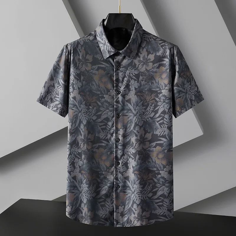Summer New men's plus size broken flower short-sleeved shirt plus size casual trendy fman 12xl mens shirt
Summer New men's plus size broken flower short-sleeved shirt plus size casual trendy fman 12xl mens shirt