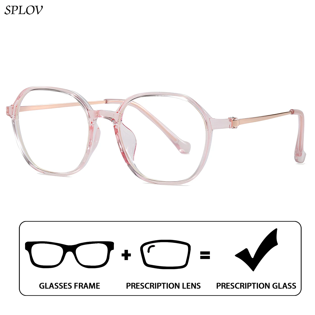 SPLOV Classic Large Frame Prescription Glasses TR90 Material Blue Light Blocking Progressive Women's Myopia Glasses
SPLOV Classic Large Frame Prescription Glasses TR90 Material Blue Light Blocking Progressive Women's Myopia Glasses
