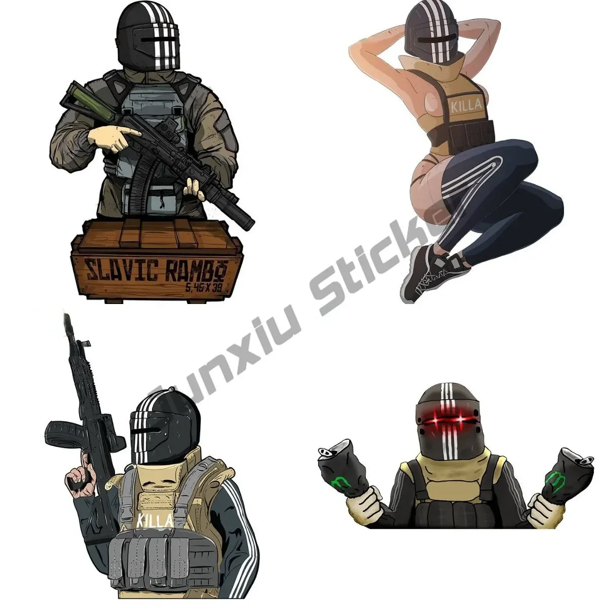 Personality Escape from Tarkov Killa Car Stickers Trunk Motorcycle GraphicsWaterproof Decal Bumper Refrigerator Car Accessories
Personality Escape from Tarkov Killa Car Stickers Trunk Motorcycle GraphicsWaterproof Decal Bumper Refrigerator Car Accessories