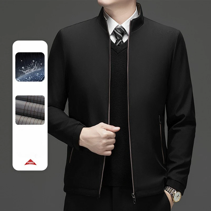 Luxury Formal Social Jacket Men Blazer Coat Stand Collar Business Jacket Autumn Men's Office Dress Coats Khaki Black Blazer Suit
Luxury Formal Social Jacket Men Blazer Coat Stand Collar Business Jacket Autumn Men's Office Dress Coats Khaki Black Blazer Suit