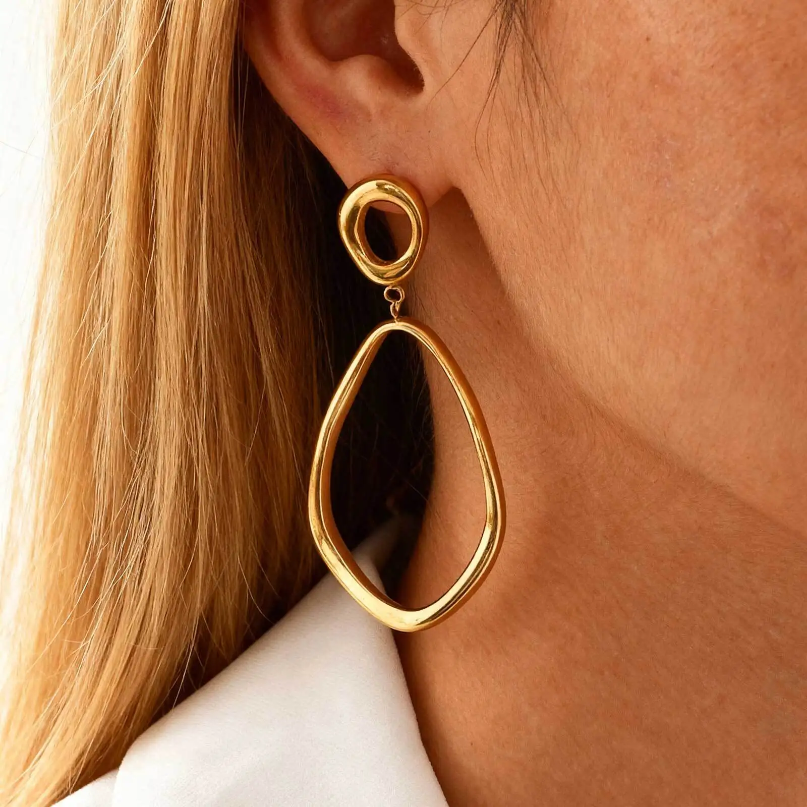 Simple Geometric Stainless Steel Women Earrings, Exaggerated Minimalist Pendant Earrings Jewelry Christmas Gifts
Simple Geometric Stainless Steel Women Earrings, Exaggerated Minimalist Pendant Earrings Jewelry Christmas Gifts