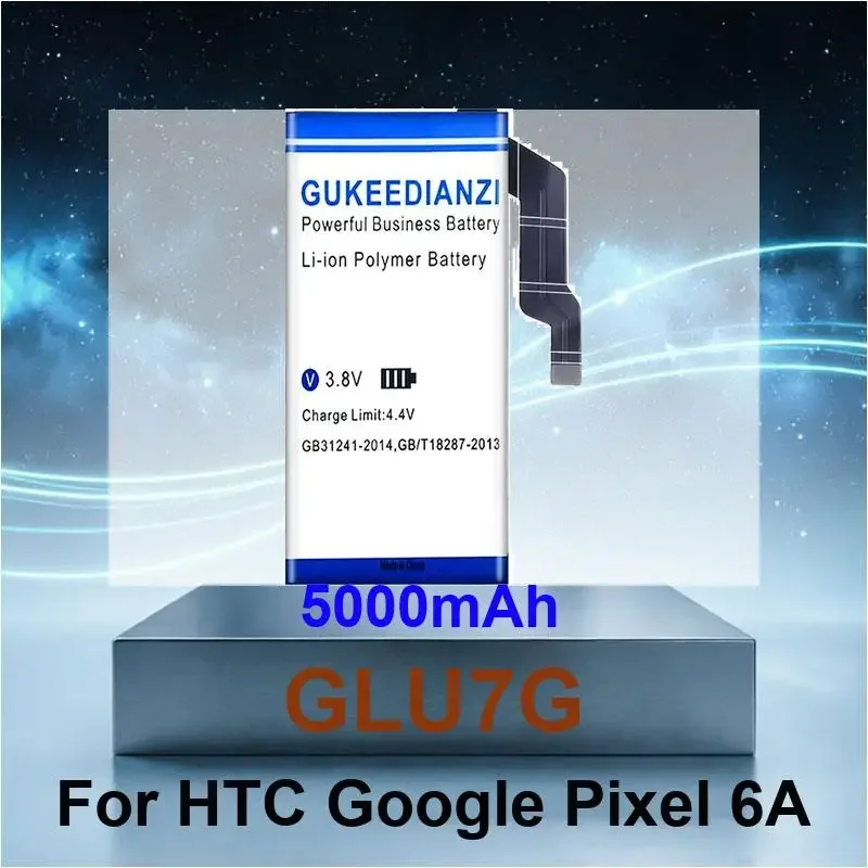 5000mAh GLU7G Mobile Phone Battery For HTC Google Pixel 6A 6 A High Capacity
5000mAh GLU7G Mobile Phone Battery For HTC Google Pixel 6A 6 A High Capacity