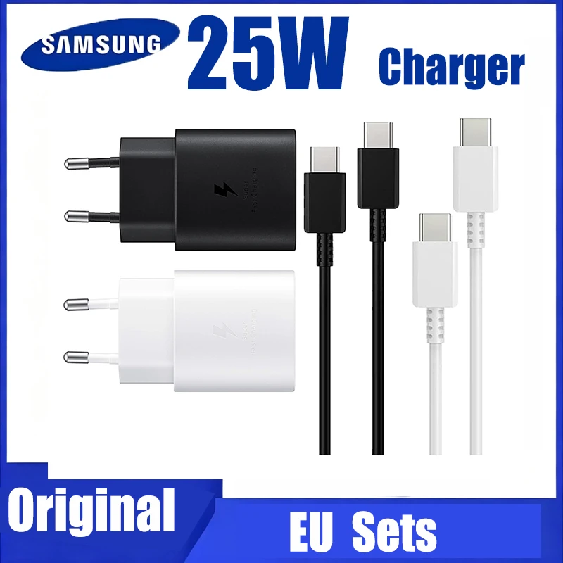Original SAMSUNG Charger PD 25W Super Fast Charging 25W Wall Charger 3A Type C Cable Galaxy S26 S25 S24 S23 Ultra A54 A53 Note20
Original SAMSUNG Charger PD 25W Super Fast Charging 25W Wall Charger 3A Type C Cable Galaxy S26 S25 S24 S23 Ultra A54 A53 Note20