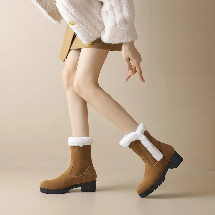 Warm Cotton Shoes For Women Winter Outdoor Snow Boots Fashion Non-slip Plush Platform Shoes
Warm Cotton Shoes For Women Winter Outdoor Snow Boots Fashion Non-slip Plush Platform Shoes