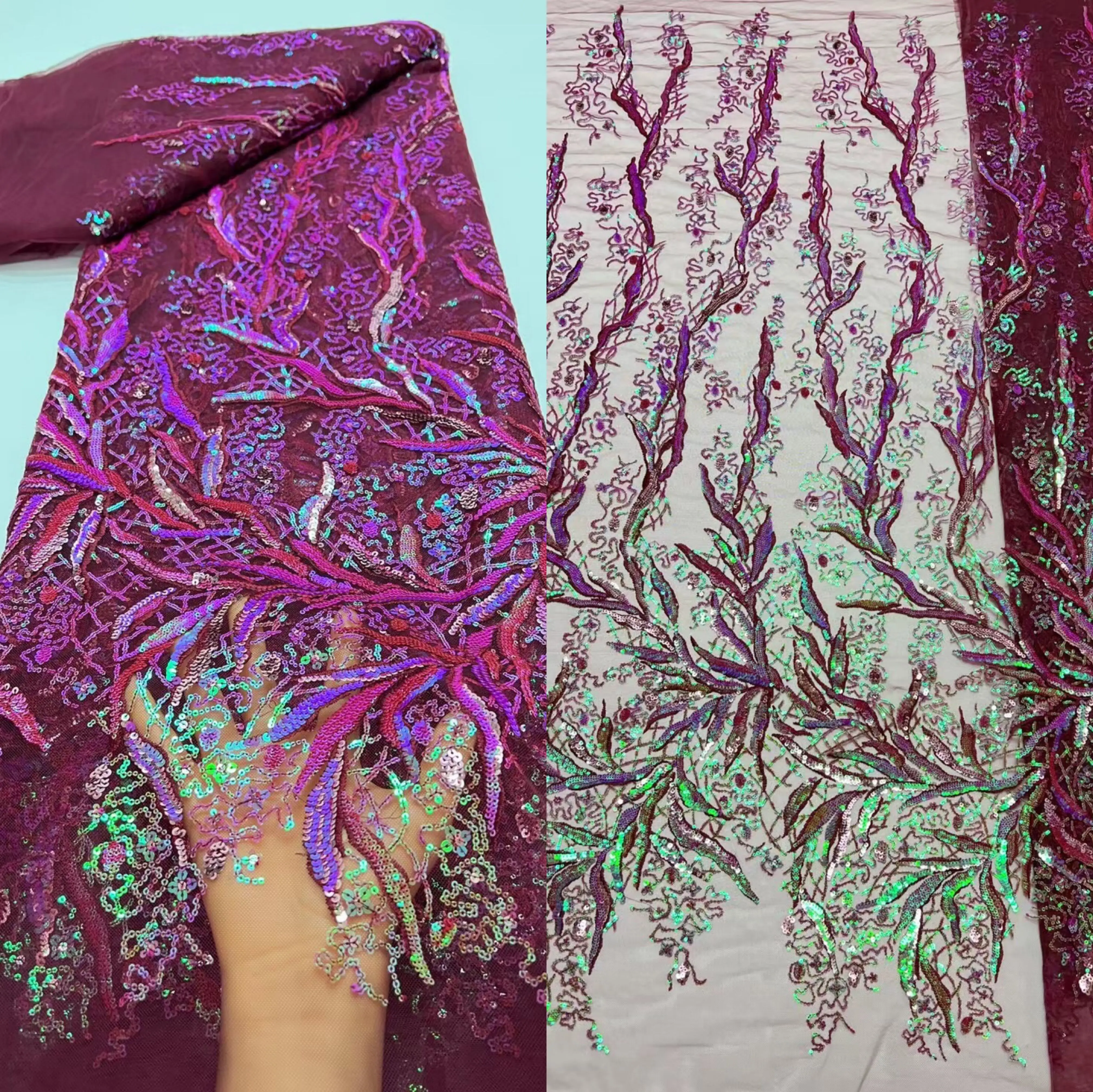 African Lace Fabric SYJ-1302785 High Quality Fashion Sequins Embroidered French Tulle beads Lace Fabric For Nigerian Wedding
African Lace Fabric SYJ-1302785 High Quality Fashion Sequins Embroidered French Tulle beads Lace Fabric For Nigerian Wedding