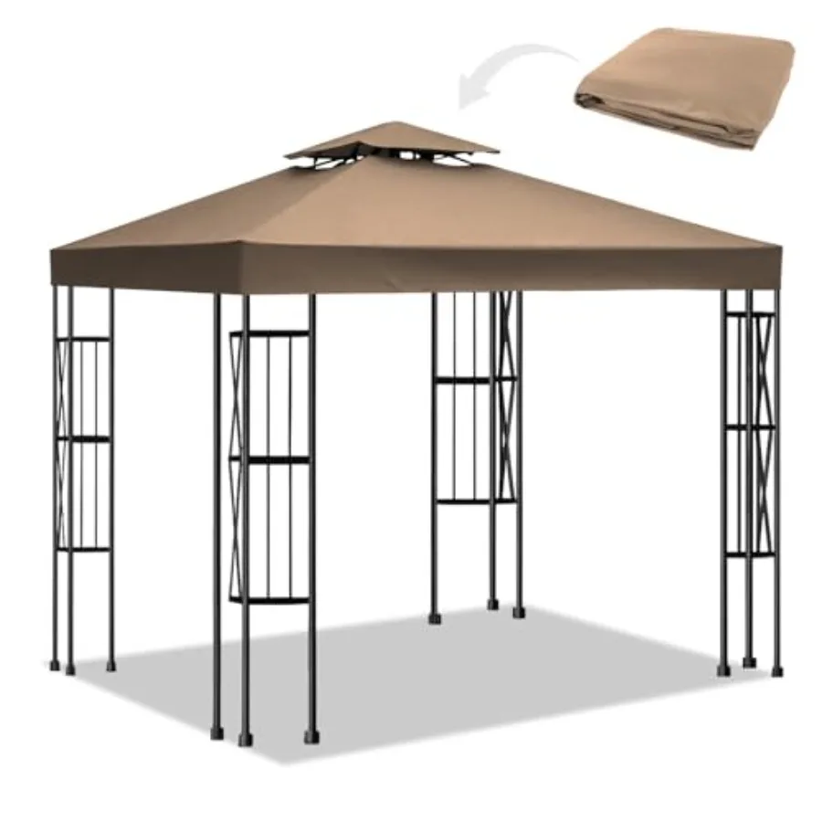 10x10 Canopy Replacement top Double Tiered Polyester Replacement Canopy for Gazebo Pergolas Tent Patio Roof Top Cover Frame Not
10x10 Canopy Replacement top Double Tiered Polyester Replacement Canopy for Gazebo Pergolas Tent Patio Roof Top Cover Frame Not