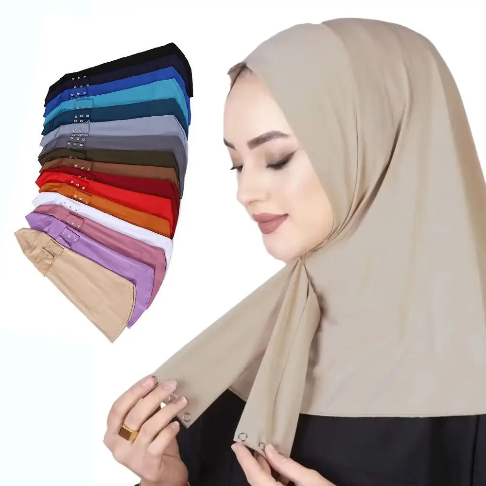 Retro Snap Fastener Ramadan Hijab Soft Breathable Triangle Hair Scarf Adjustable Elastic Islam Headwrap Hair Accessories
Retro Snap Fastener Ramadan Hijab Soft Breathable Triangle Hair Scarf Adjustable Elastic Islam Headwrap Hair Accessories