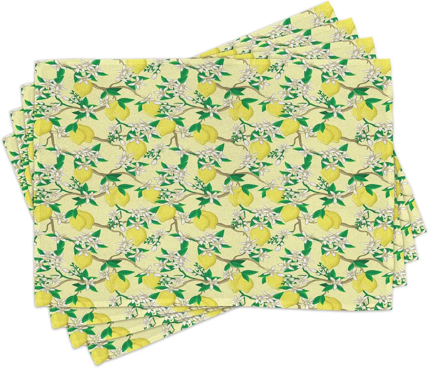 1PC Ambesonne Lemons Place Mats, Blooming Lemon Flowers on Tree Branches with Buds and Ripe Fruits, Washable Fabric
1PC Ambesonne Lemons Place Mats, Blooming Lemon Flowers on Tree Branches with Buds and Ripe Fruits, Washable Fabric