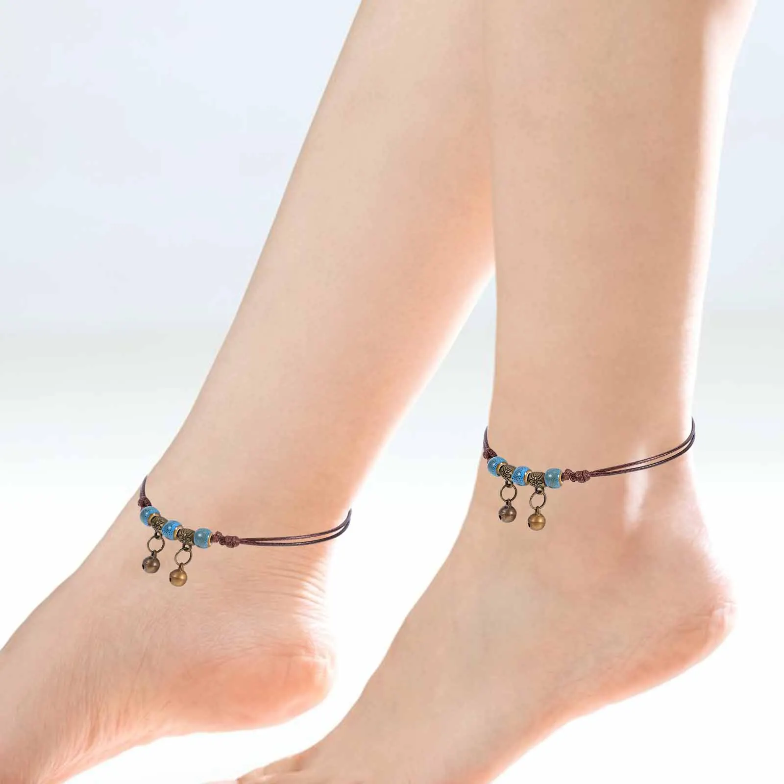 10 Pcs Boho Anklet Ceramic Bead Jewelry for Girls Adjustable Porcelain Beads Braided Vintage 
10 Pcs Boho Anklet Ceramic Bead Jewelry for Girls Adjustable Porcelain Beads Braided Vintage
