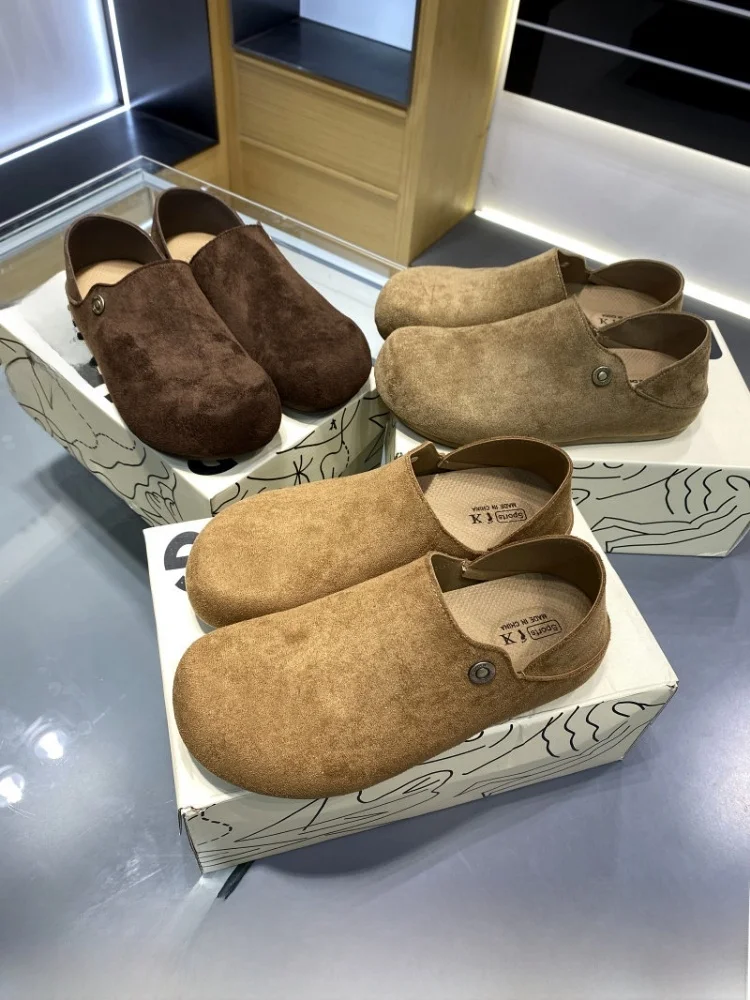 Comfortable Casual Men's Slip-On Work Shoes Vintage Versatile Outdoor Autumn Winter Soft Wood Clogs Fashionable Flat Heel
Comfortable Casual Men's Slip-On Work Shoes Vintage Versatile Outdoor Autumn Winter Soft Wood Clogs Fashionable Flat Heel