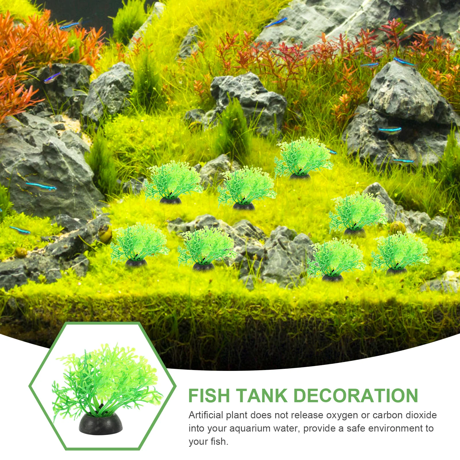 20Pcs Tall Aquarium Plants Plastic for Fish Tank Decor Lifelike Aquatic Water Grass Betta Plastic Plants for Fish Tank
20Pcs Tall Aquarium Plants Plastic for Fish Tank Decor Lifelike Aquatic Water Grass Betta Plastic Plants for Fish Tank