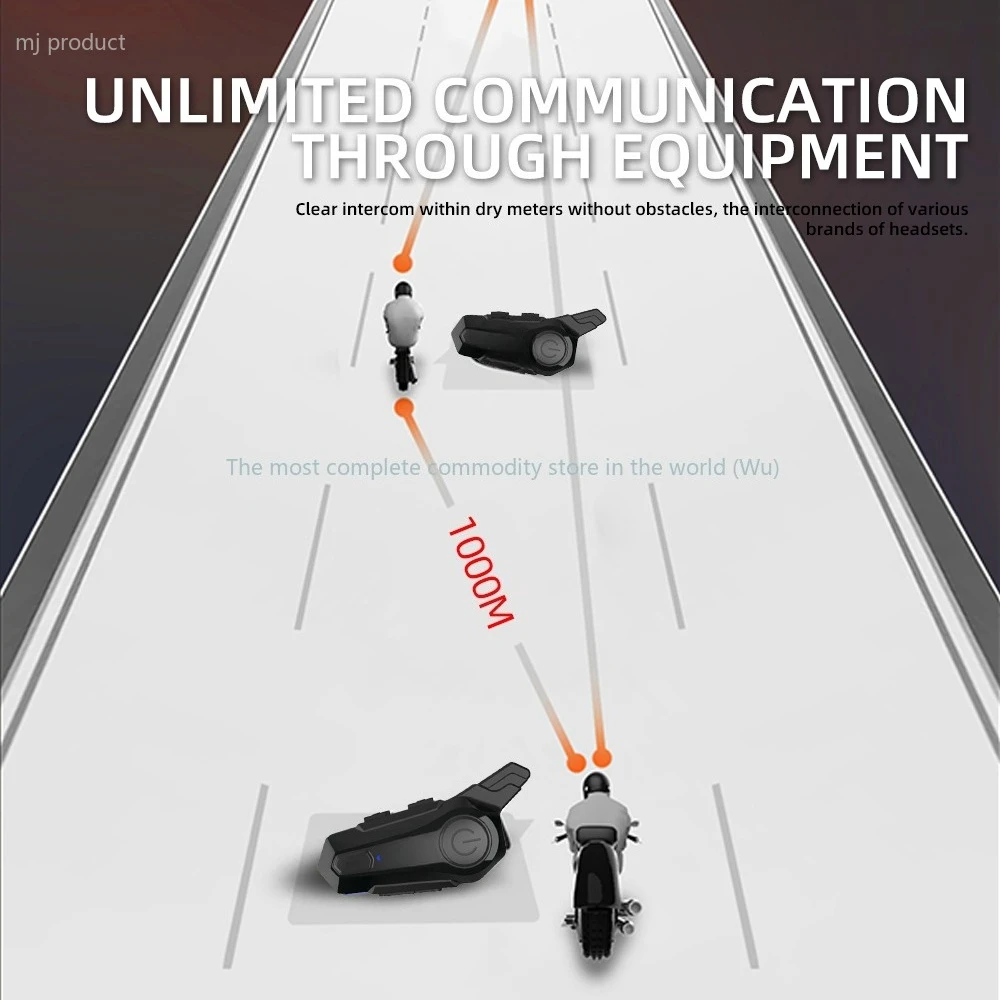 1/2Pcs Bluetooth Motorcycle Helmet Intercom Headset 1000M For 2 Rider Intercomunicador Moto Wireless Interphone Handsfree Call
1/2Pcs Bluetooth Motorcycle Helmet Intercom Headset 1000M For 2 Rider Intercomunicador Moto Wireless Interphone Handsfree Call