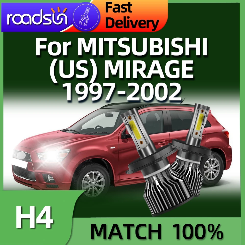 Roadsun 30000LM Car Headlight H4 LED 6000K Light Bulb For MITSUBISHI (US) MIRAGE 1997 1998 1999 2000 2001 2002
Roadsun 30000LM Car Headlight H4 LED 6000K Light Bulb For MITSUBISHI (US) MIRAGE 1997 1998 1999 2000 2001 2002