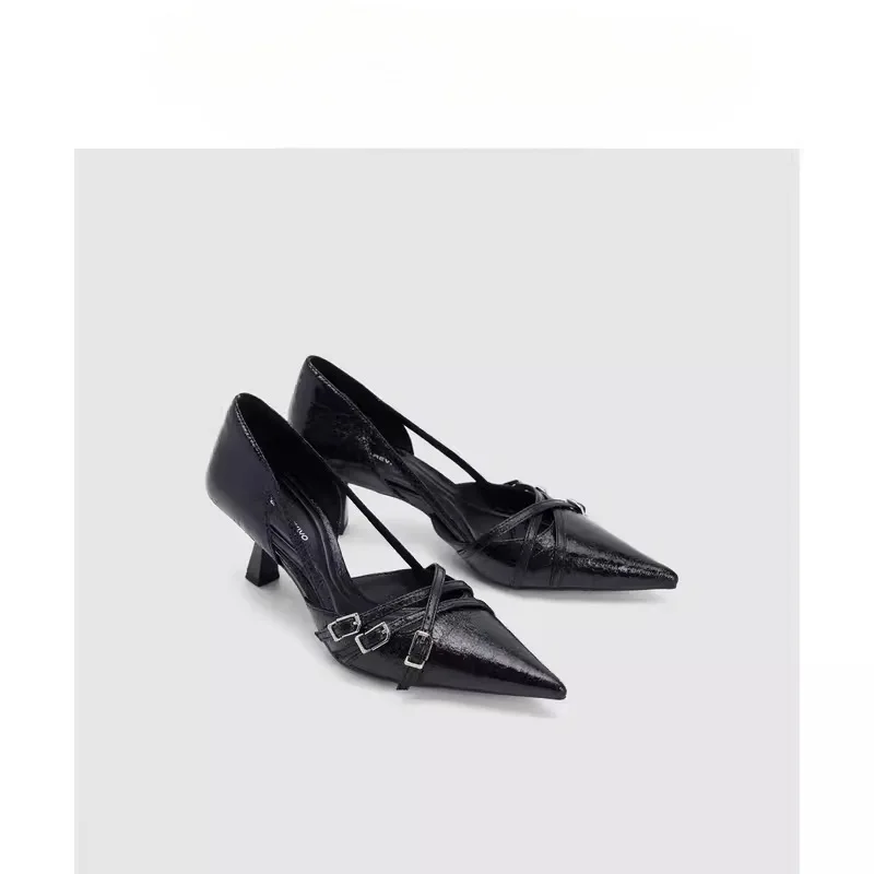 2026 Spring New Women High Heels Pointed Toe Kitten Heel Pumps Multi Buckle Ladies Dress Shoes, Elegant Daily Party Footwear
2026 Spring New Women High Heels Pointed Toe Kitten Heel Pumps Multi Buckle Ladies Dress Shoes, Elegant Daily Party Footwear