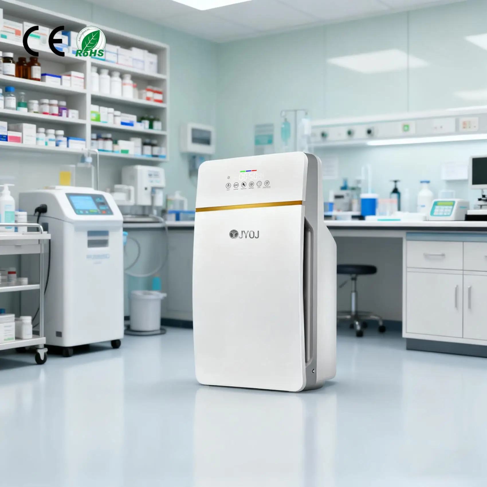 Medical Grade Smart Portable Air Purifier With 360 Degree Filtration, HEPA And Activated Carbon Filter, For Big Room.Hospital
Medical Grade Smart Portable Air Purifier With 360 Degree Filtration, HEPA And Activated Carbon Filter, For Big Room.Hospital