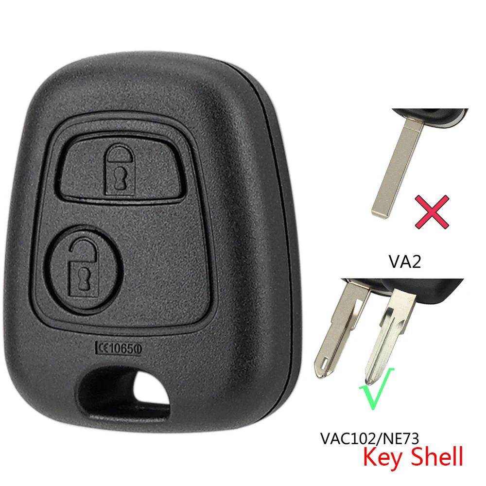 2-кнопочный дистанционный автомобильный брелок для Peugeot 106 206 306 406 107 207 307 407 Citroen C1 C2 C3 C4 C5 подходит для NE73 VAC102
2-кнопочный дистанционный автомобильный брелок для Peugeot 106 206 306 406 107 207 307 407 Citroen C1 C2 C3 C4 C5 подходит для NE73 VAC102
