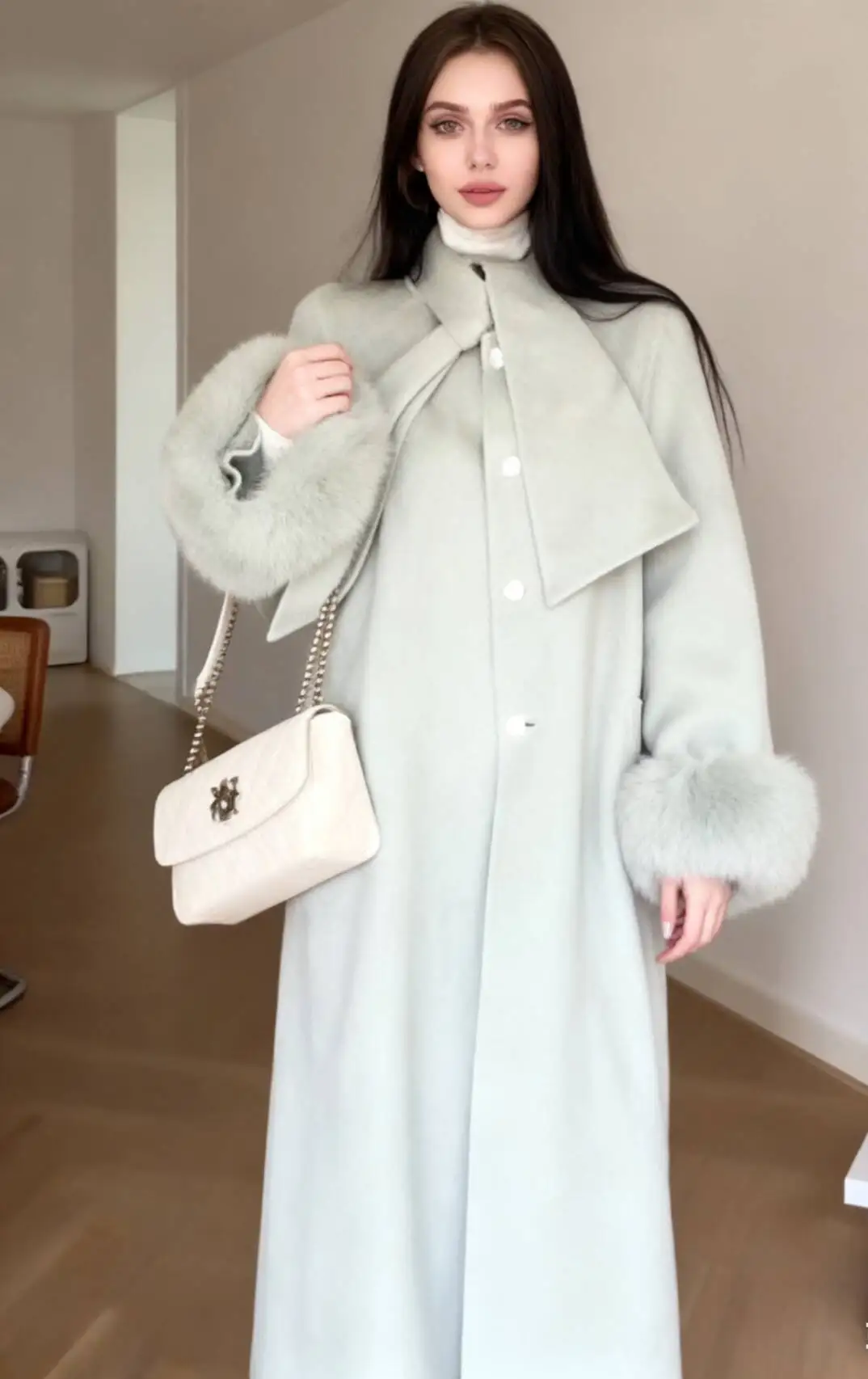 Шерстяные пальто Женское шерстяное пальто Оранжевое зимнее синельное бархатное пальто с рукавами-фонариками Шикарный стиль для прогулок Удобный повседневный стиль
Шерстяные пальто Женское шерстяное пальто Оранжевое зимнее синельное бархатное пальто с рукавами-фонариками Шикарный стиль для прогулок Удобный повседневный стиль