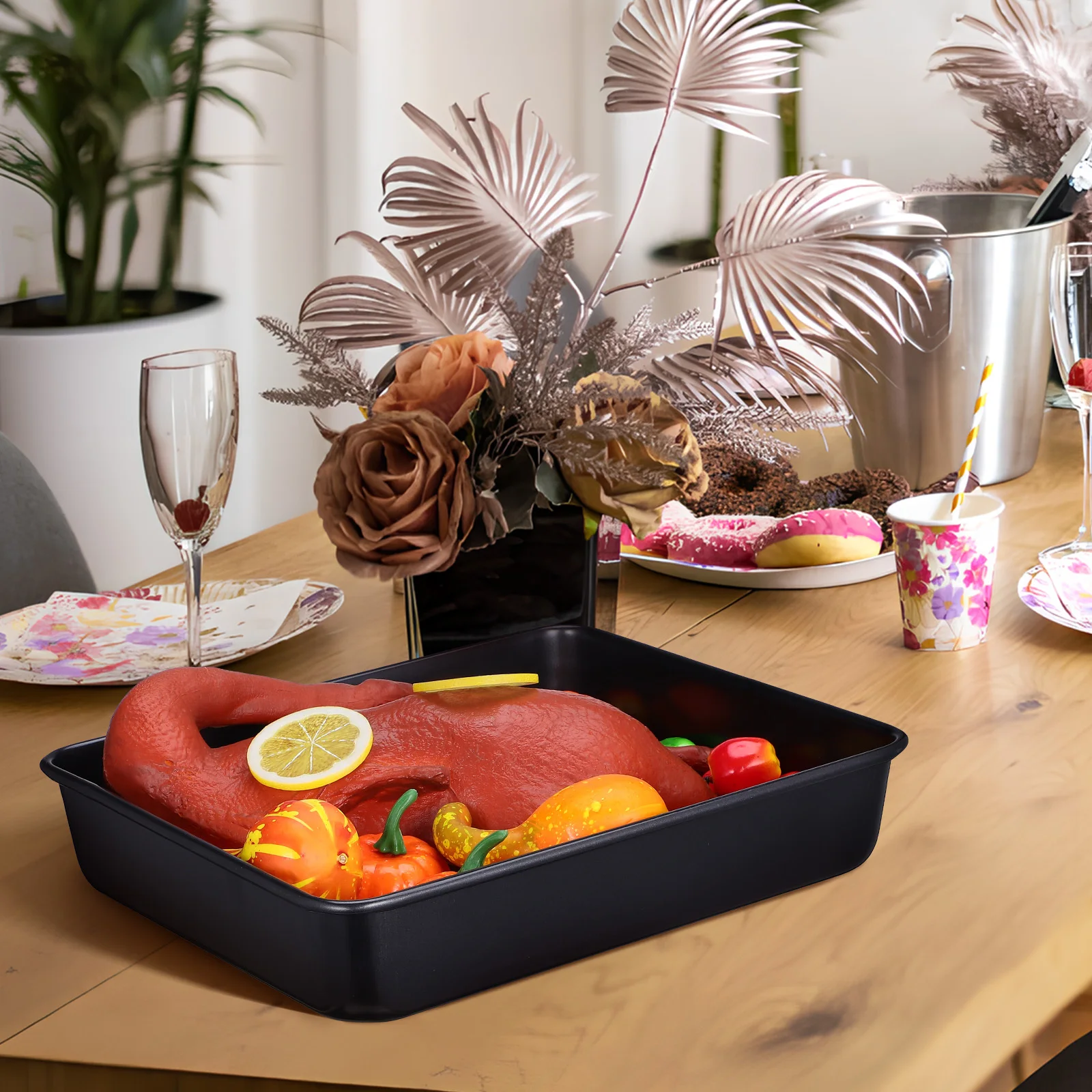 2 pcs Stainless Steel Trays Set Non-Stick Oven Roasting 18.5X13X1.2 26X18X1.5Cm Sheet Roasting Pans Ovens Sheet Pans For Oven
2 pcs Stainless Steel Trays Set Non-Stick Oven Roasting 18.5X13X1.2 26X18X1.5Cm Sheet Roasting Pans Ovens Sheet Pans For Oven