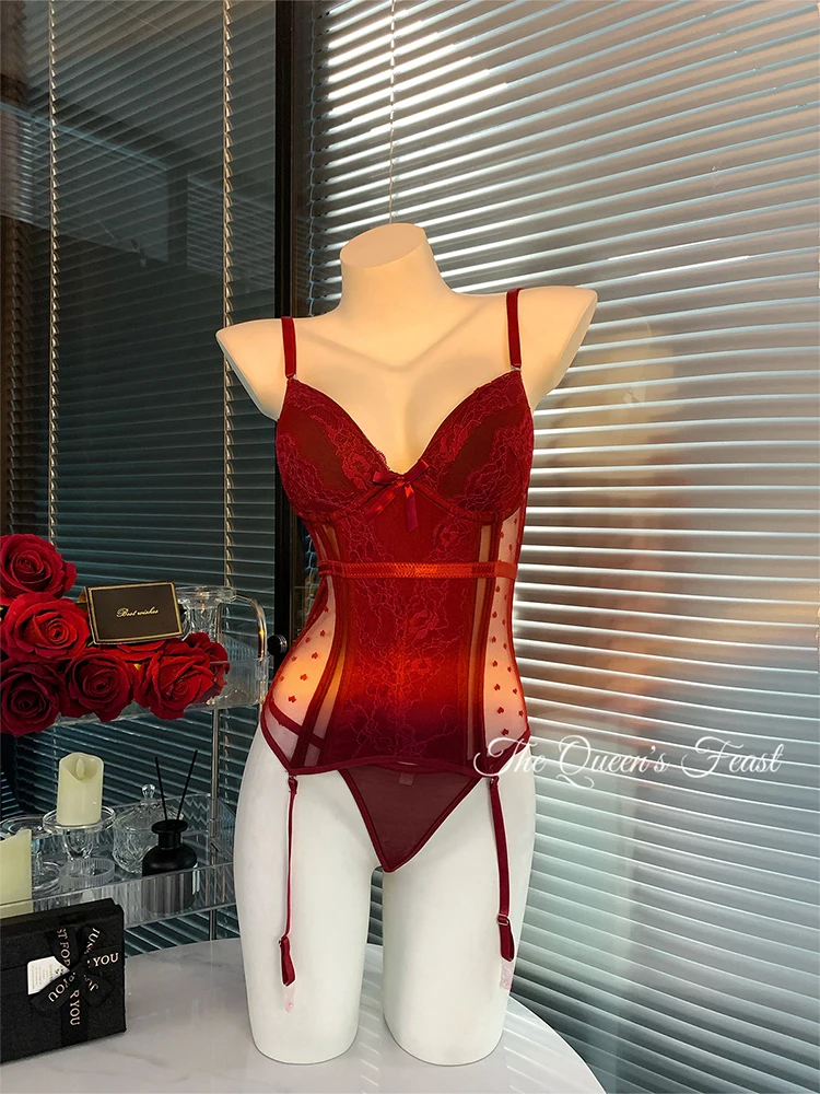 Women's Christmas Red 2-piece Lace Bra Set Bra Underwire & Panty Underwear Sets Exotic Ladies Sexy Swimwear Bikinis Lingerie Set
Women's Christmas Red 2-piece Lace Bra Set Bra Underwire & Panty Underwear Sets Exotic Ladies Sexy Swimwear Bikinis Lingerie Set