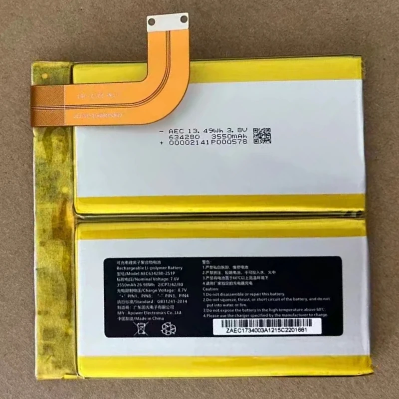 Новый 624283-2S 624284-2S AEC634280-2S1P 7,6 В аккумулятор для ноутбука GPD Pocket 2 Pocket2 Mini GF-NB076-CON REV.A портативный игровой ПК
Новый 624283-2S 624284-2S AEC634280-2S1P 7,6 В аккумулятор для ноутбука GPD Pocket 2 Pocket2 Mini GF-NB076-CON REV.A портативный игровой ПК