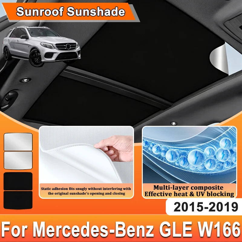 Car Sunroof Sunshades For Mercedes Benz GLE W166 2017 2015~2019 Electrostatic Adsorption Sun Roof Shades Accessories Visor Cover
Car Sunroof Sunshades For Mercedes Benz GLE W166 2017 2015~2019 Electrostatic Adsorption Sun Roof Shades Accessories Visor Cover