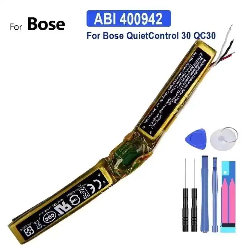 Abi 400942 Long-Lasting 250mAh Wireless Headphones Battery For Bose Quietcontrol 30 QC30
Abi 400942 Long-Lasting 250mAh Wireless Headphones Battery For Bose Quietcontrol 30 QC30