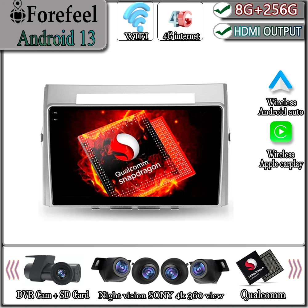 Android 13 Multimedia For Toyota Corolla Verso AR10 2004 - 2009 Carplay Navigation Radio IPS Screen Stereo CPU TV Dash Cam HDR
Android 13 Multimedia For Toyota Corolla Verso AR10 2004 - 2009 Carplay Navigation Radio IPS Screen Stereo CPU TV Dash Cam HDR