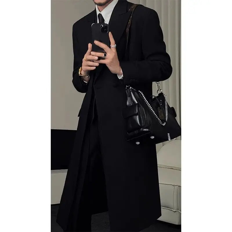 Мужское пальто из шерстяной смеси в винтажном стиле, для колледжа, рыбалки, дышащее, приятное к коже, готическое, молодежное, Y2K, для активного отдыха
Мужское пальто из шерстяной смеси в винтажном стиле, для колледжа, рыбалки, дышащее, приятное к коже, готическое, молодежное, Y2K, для активного отдыха