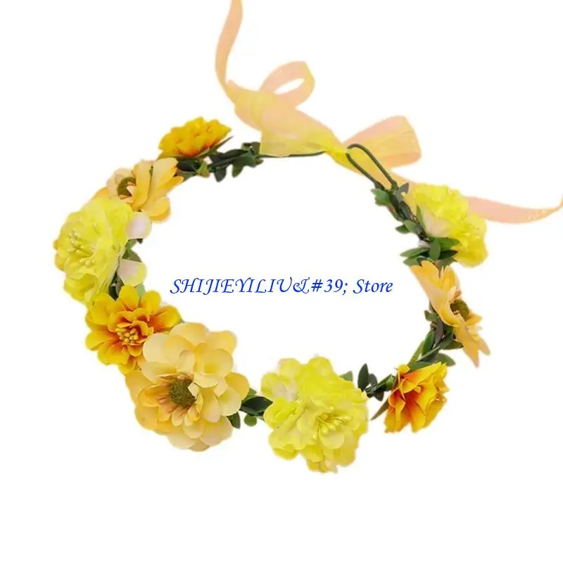 E21F Flower Headbands Floral Garlands Crown Hair Wreath Bright Color Crown Wedding
E21F Flower Headbands Floral Garlands Crown Hair Wreath Bright Color Crown Wedding