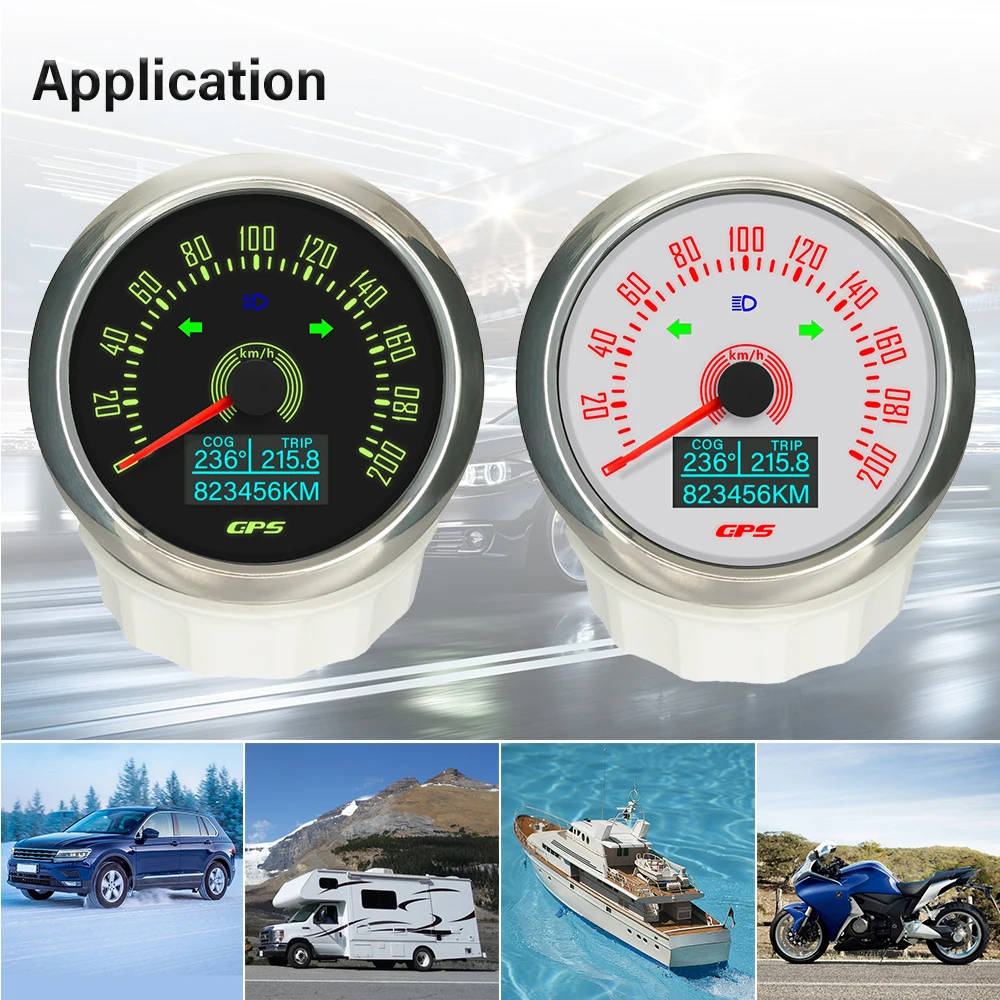 Rhaxel 85mm GPS Speedometer 0-160MPH 200KM Odometer with Left Right Turn Light High Beam with 7 Colors Backlight for Car Trucks
Rhaxel 85mm GPS Speedometer 0-160MPH 200KM Odometer with Left Right Turn Light High Beam with 7 Colors Backlight for Car Trucks