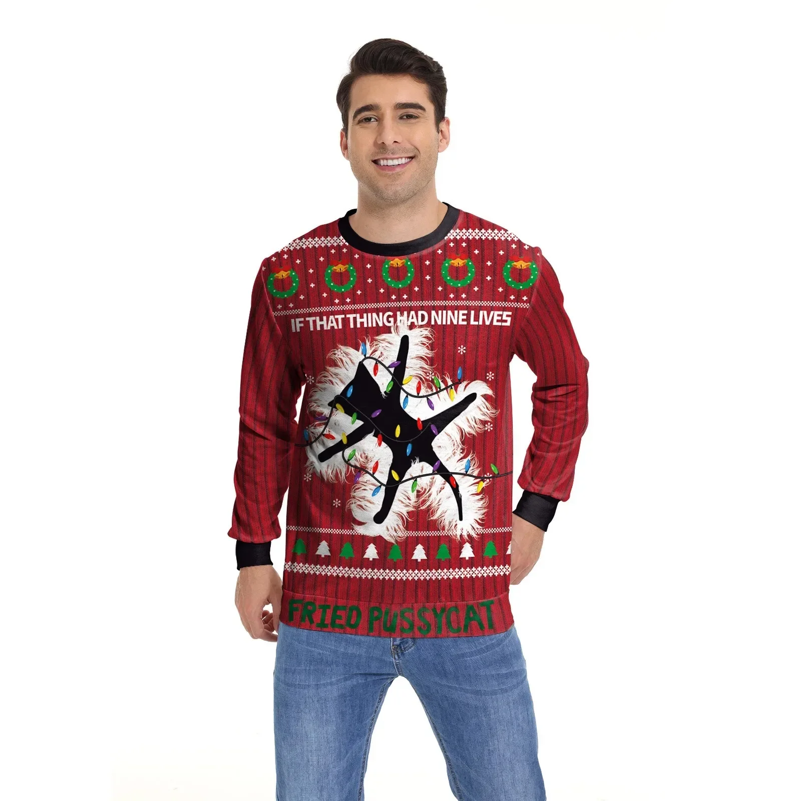 Men Women Xmas Sweatshirt 3D Christmas Wine Glass Bell The Gingerbread Man Print Ugly Christmas Sweater Holiday Party Jumper Top
Men Women Xmas Sweatshirt 3D Christmas Wine Glass Bell The Gingerbread Man Print Ugly Christmas Sweater Holiday Party Jumper Top