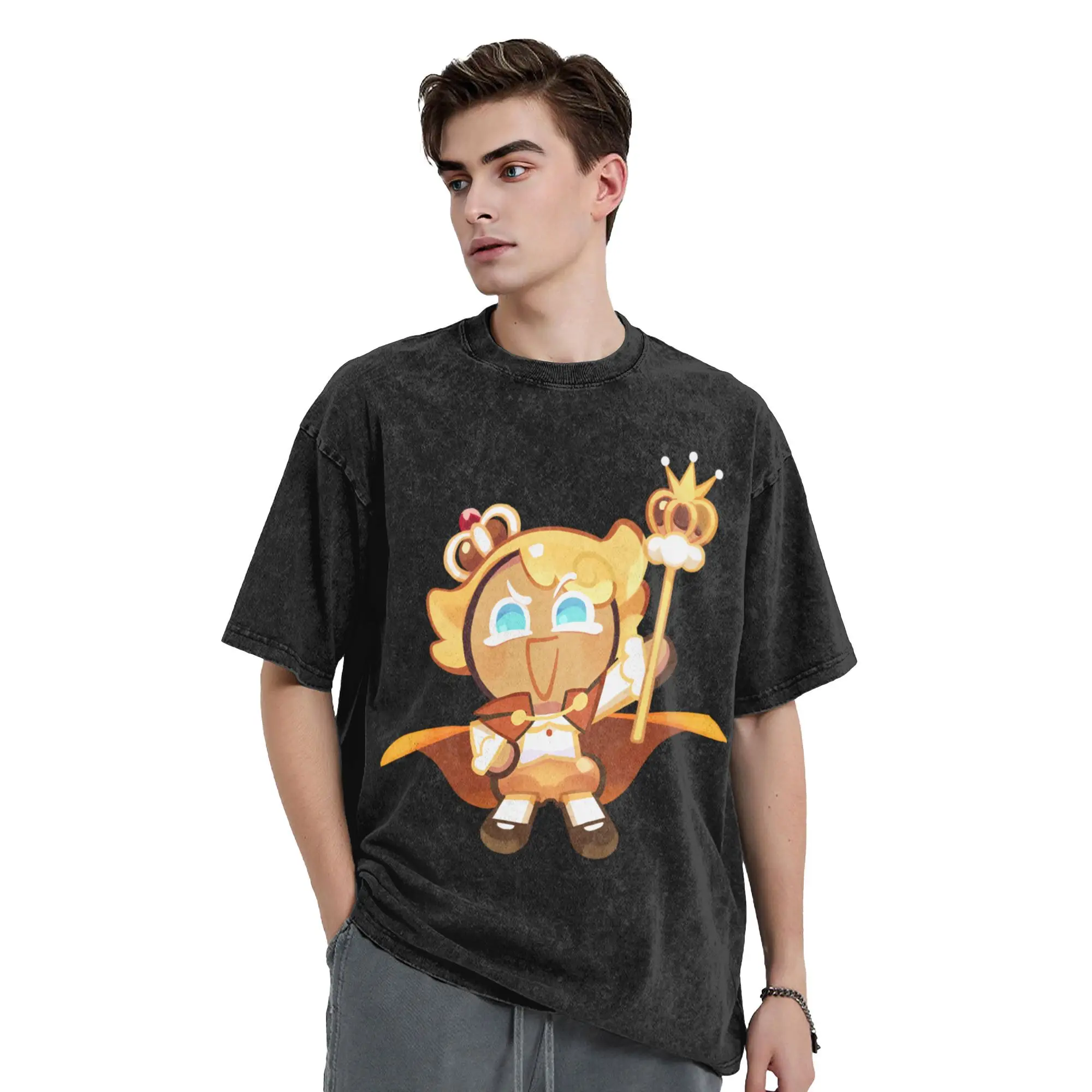 Cookie Run Kingdom Washed T Shirts Streetwear Vintage T-Shirts Custard Cookie Tee Shirt for Men Women 100% Cotton Summer
Cookie Run Kingdom Washed T Shirts Streetwear Vintage T-Shirts Custard Cookie Tee Shirt for Men Women 100% Cotton Summer