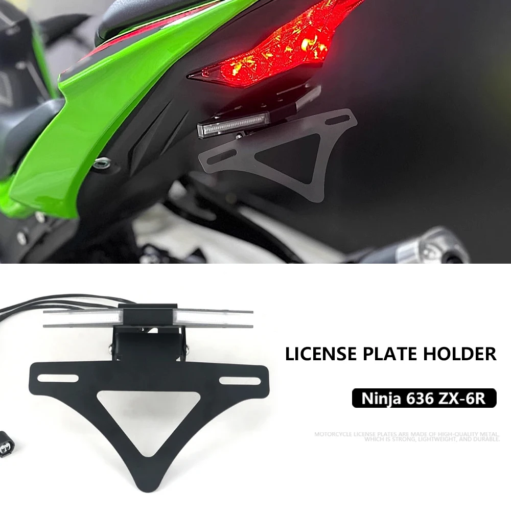 For KAWASAKI NINJA 636 ZX 6R ZX6R ZX-6R 636 2024 2025 Motorcycles Foldable Tail Tidy License Plate Holder Turn Signal Lights
For KAWASAKI NINJA 636 ZX 6R ZX6R ZX-6R 636 2024 2025 Motorcycles Foldable Tail Tidy License Plate Holder Turn Signal Lights