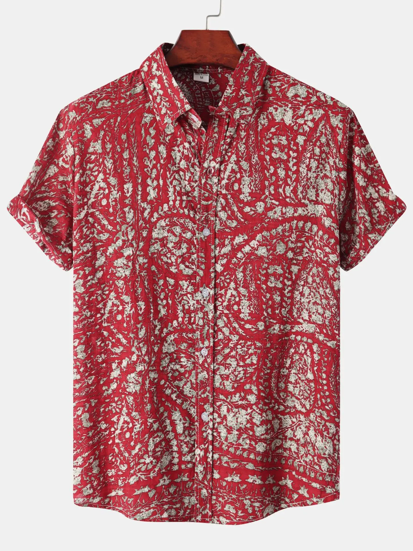 Summer Floral Printed Short Sleeve Men's Shirt Standard Fit PU Leather CleanFit Citywalk Suitable for All Seasons
Summer Floral Printed Short Sleeve Men's Shirt Standard Fit PU Leather CleanFit Citywalk Suitable for All Seasons