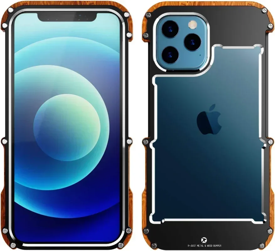 Non-Slip Anti-fall Aluminum Metal Iron Wood Bumper Phone Case For iPhone 16 15 14 Plus 13 12 Pro Max Dustproof Protective Cover
Non-Slip Anti-fall Aluminum Metal Iron Wood Bumper Phone Case For iPhone 16 15 14 Plus 13 12 Pro Max Dustproof Protective Cover
