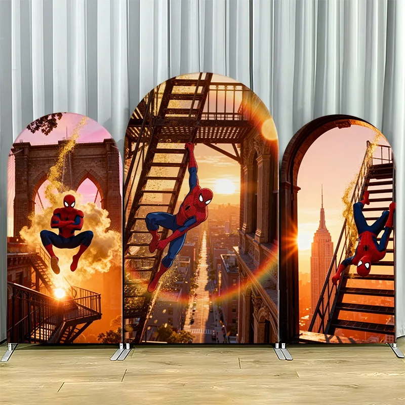 Arch Backdrop Cover Single Side Spider Man Hero Fire Escape City Skyline Sunset Party Decoration Photo Booth Background Props
Arch Backdrop Cover Single Side Spider Man Hero Fire Escape City Skyline Sunset Party Decoration Photo Booth Background Props