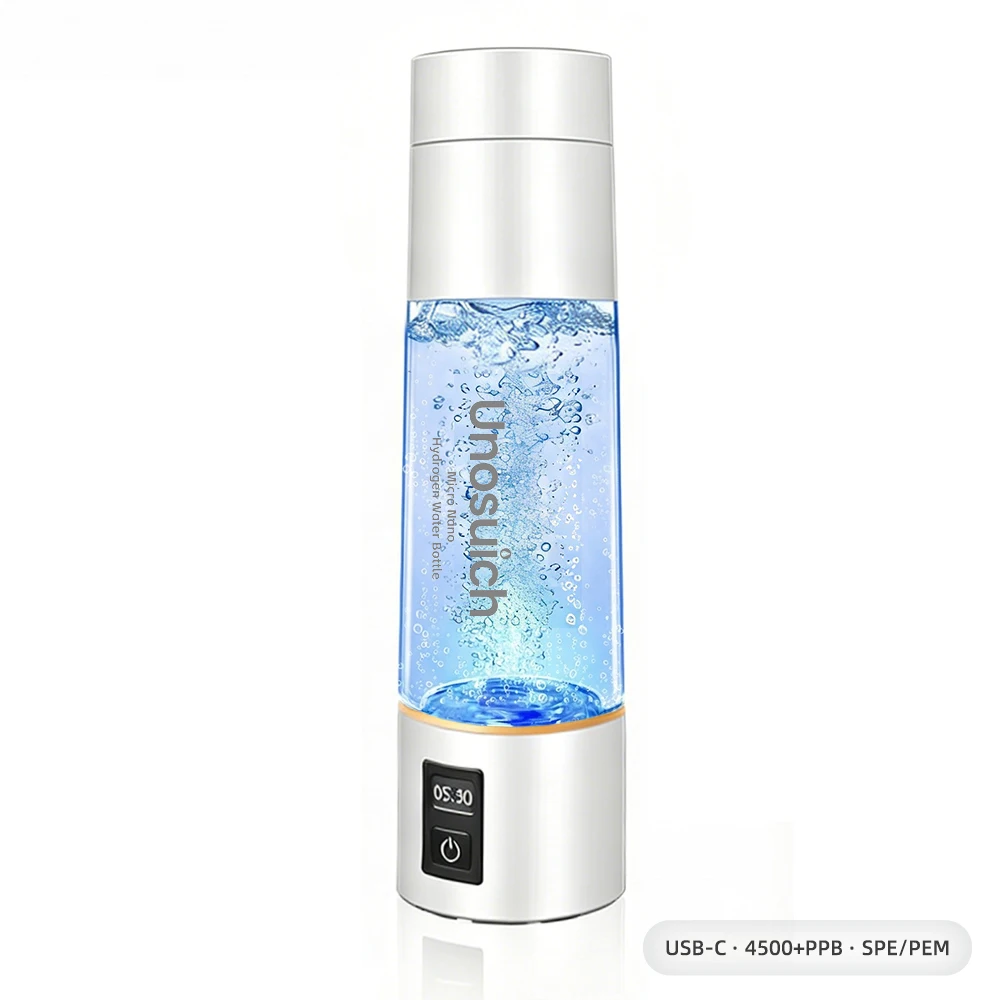Unosuich Hydrogen Water Bottle – 4500PPB, USB-C Fast Charge, SPE PEM Technology, H2 Generator for Daily Wellness & Recovery
Unosuich Hydrogen Water Bottle – 4500PPB, USB-C Fast Charge, SPE PEM Technology, H2 Generator for Daily Wellness & Recovery