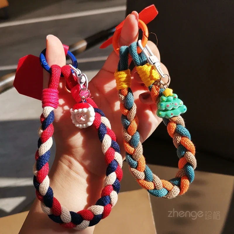 Женский шнурок, простой многониточный плетеный браслет, Рождественский мультяшный кулон, подвеска для телефона, браслет
Женский шнурок, простой многониточный плетеный браслет, Рождественский мультяшный кулон, подвеска для телефона, браслет