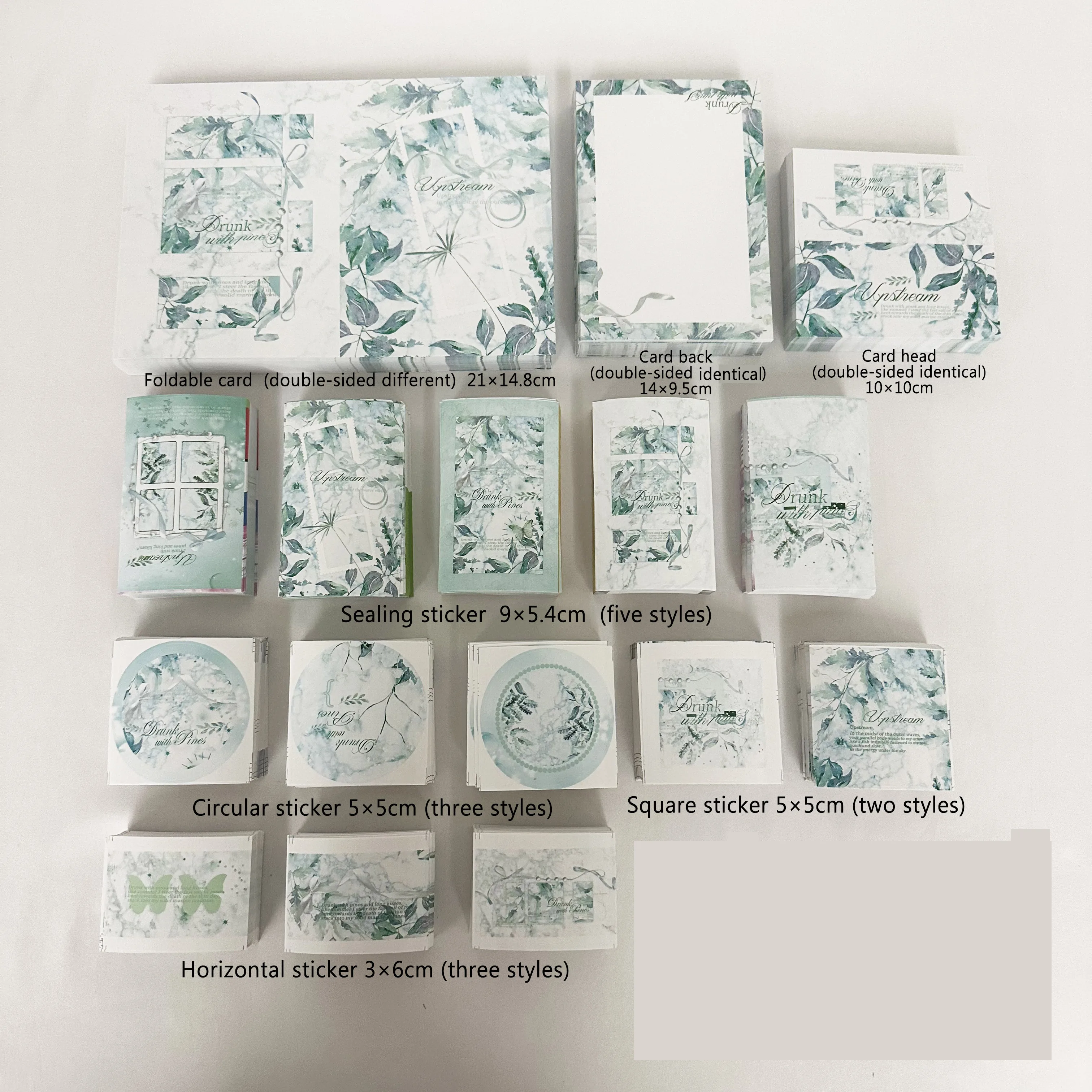 80pcs-Stickers Greeting Card Folding Card Set-Green scenery Design-used for DIY packaging decorating anime,Kpop, Birthday gifts
80pcs-Stickers Greeting Card Folding Card Set-Green scenery Design-used for DIY packaging decorating anime,Kpop, Birthday gifts