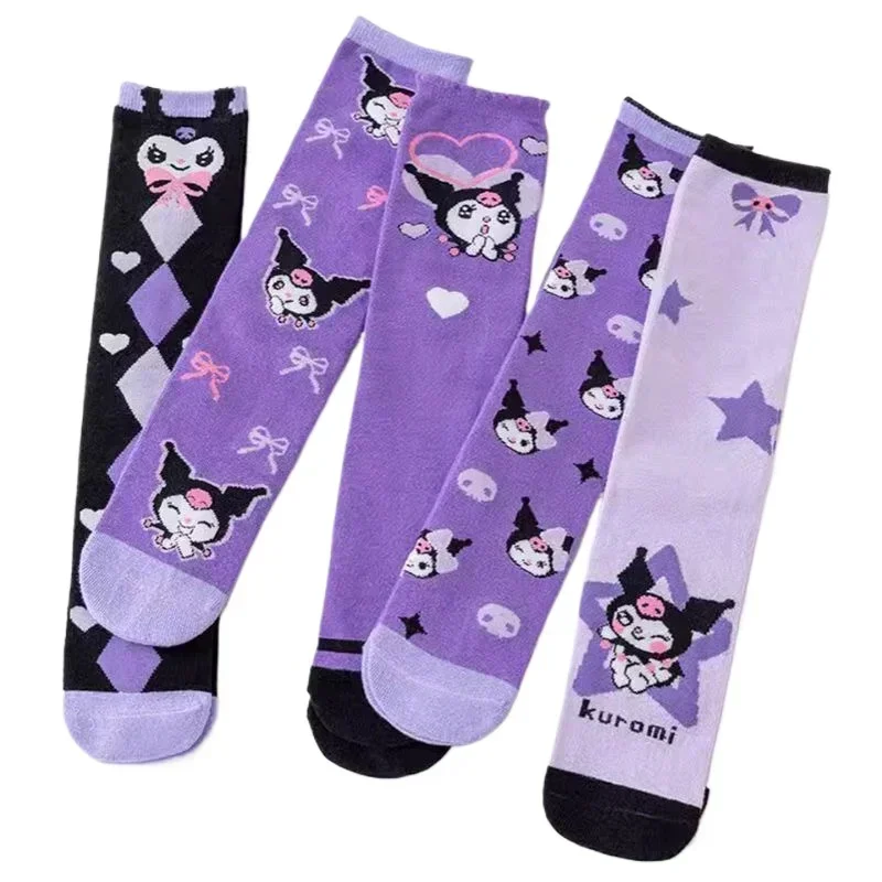 Sanrio Kuromi children's socks cartoon cute Korean version of spring and autumn cotton sweat absorption in stockings wholesale
Sanrio Kuromi children's socks cartoon cute Korean version of spring and autumn cotton sweat absorption in stockings wholesale