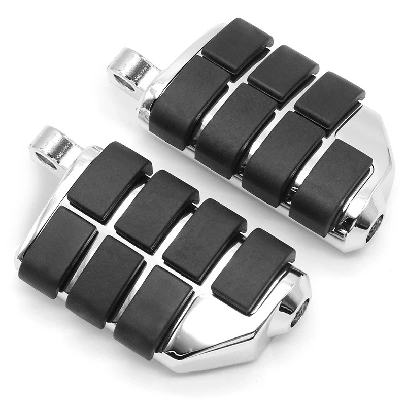 Universal Aluminum Alloy and Rubber Motorcycle Footpegs For Harley-Davidson Cruiser and Sportster Models
Universal Aluminum Alloy and Rubber Motorcycle Footpegs For Harley-Davidson Cruiser and Sportster Models