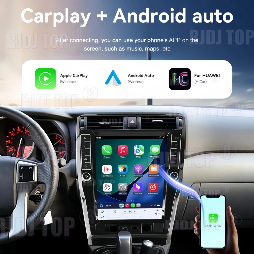Android 15 For Toyota 4Runner 2010-2022 Car Radio Multimedia Stereo GPS Android Auto Wireless CarPlay Touch Screen Head Unit DSP
Android 15 For Toyota 4Runner 2010-2022 Car Radio Multimedia Stereo GPS Android Auto Wireless CarPlay Touch Screen Head Unit DSP